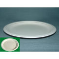 10 &quot;Classic Round Plate (Sugarcane Plate) Runde Platte (breite Felge) Zuckerrohr Faserplatte